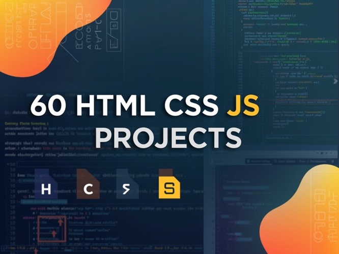 60 HTML CSS JS projects HTML5 CSS3 and vanilla JavaScript